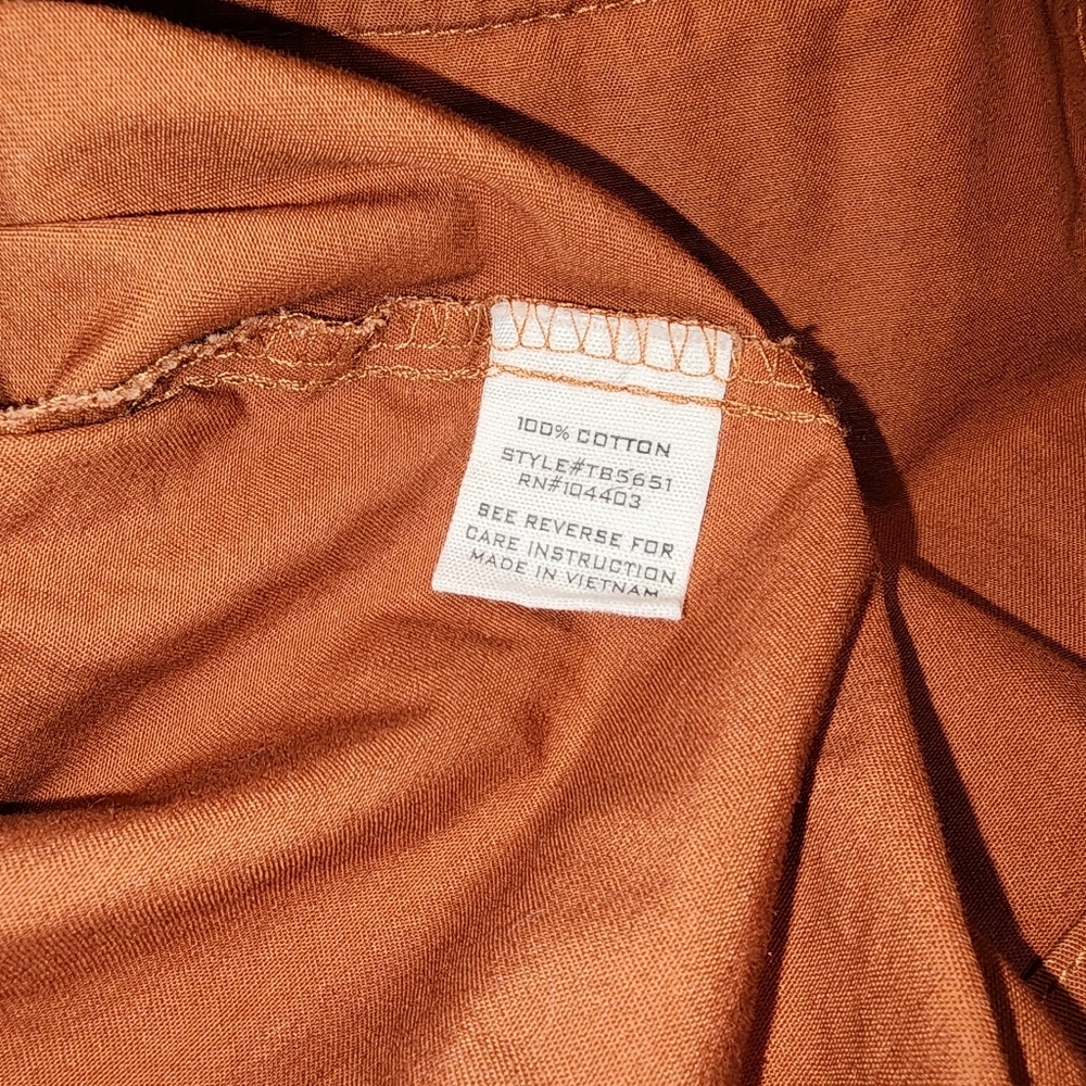 E & M Womens Burnt Orange Utility Jacket Size S - Picture 12 of 15